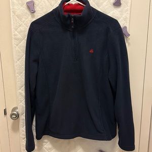 Navy Brooks brothers quarter zip sweater